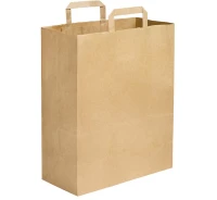 Papieren Tasjes - Bruin/Kraft - 32x16x40cm - 250 st/ds.