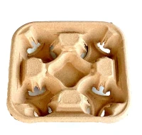 Draagtrays Pulp voor 4 bekers - 250 st/ds.