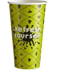 Milkshake beker Karton Refresh 500ml/20oz - 1.000 st/ds.