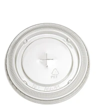 Deksel vlak (PET) + kruisopening (X-slot) Ø95mm - 1.000 st/ds.