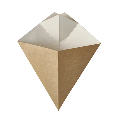 Kartonnen patatzak met sausvak - 235 x 190 mm - 150 gr - 500 st/ds