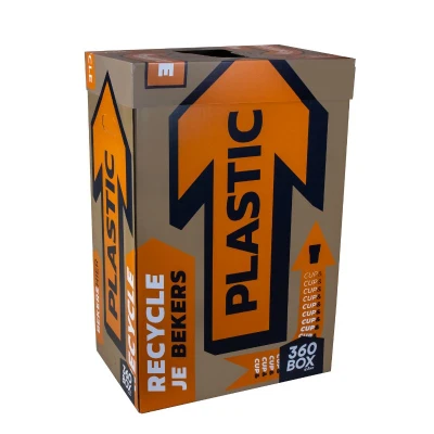 rEVENT 360BOX - inzamelsysteem voor PET & plastic incl. ophaalservice (v.a. 3 stuks)