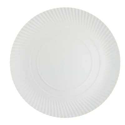 Kartonnen bord (rond) - Ø34 cm · 2 cm wit - 200 st/ds