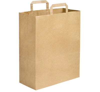 Papieren Tasjes - Bruin/Kraft - 32x16x40cm - 250 st/ds.