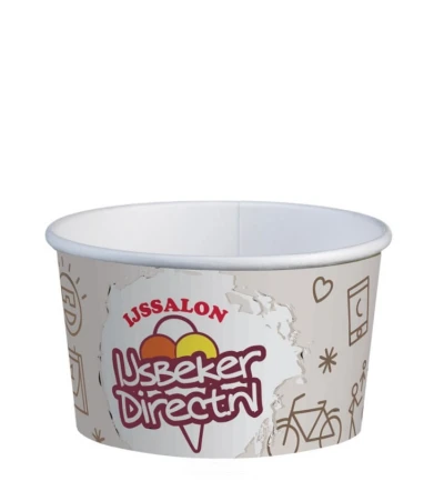 IJsbekers bedrukken full colour 100ml/4oz