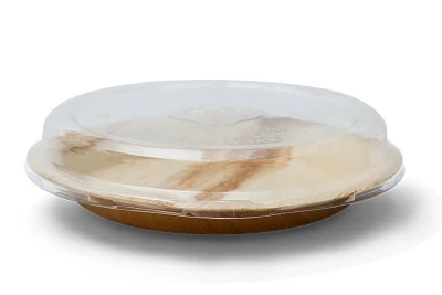 Palmblad Schaal + rPET Deksel Rond ø150mm - 100 st/ds.