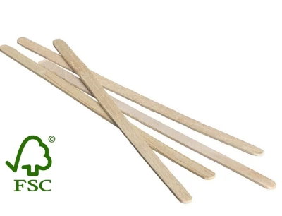 Houten Roerstaafjes FSC 140mm 2.000 st/ds. (2 dzn à 1.000 st)