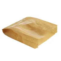 Broodzakken met venster KRAFT - 15x6x29cm - 1.000 st/ds.