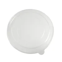 Lid Salad bowl Kraft Ø149mm rPET - 300 st/ds.