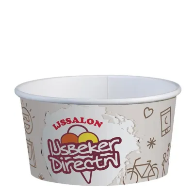 IJsbekers bedrukken full colour 200ml/8oz